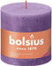Vibrant Violet Bolsius Rustic Shine Pillar Candle (100 x 100mm) - Lost Land Interiors