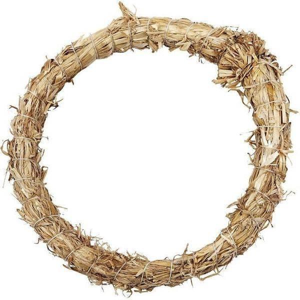 5 x Straw Wreath (21cm) - Lost Land Interiors