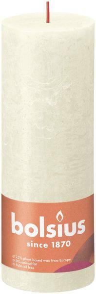 Soft & Pearl Bolsius Rustic Shine Pillar Candle (190 x 68mm) - Lost Land Interiors
