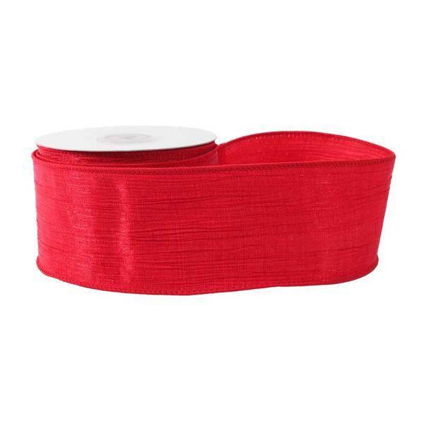 Red Crinkle Ribbon (63mm x 10yds) - Lost Land Interiors