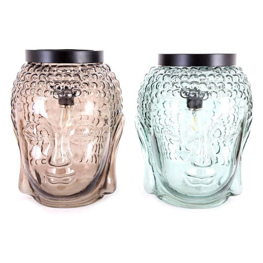 Glass Buddha Head LED Lamp - Lost Land Interiors