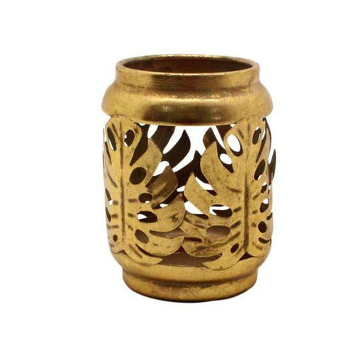 Cheese Plant  Storm Jar Candleholder (12cm) Monsteras - Lost Land Interiors