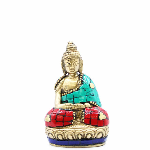 Brass Buddha Figure - Hands Up - 7.5 cm - Lost Land Interiors
