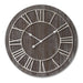 Wooden Clock With Contrasting Nickel Detail - Lost Land Interiors