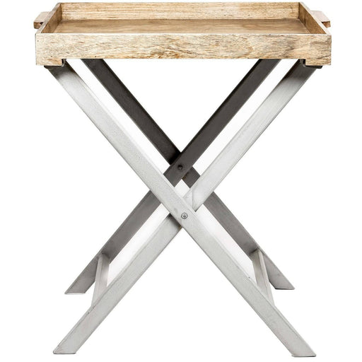 Nordic Grey Collection Butler Tray Table - Lost Land Interiors