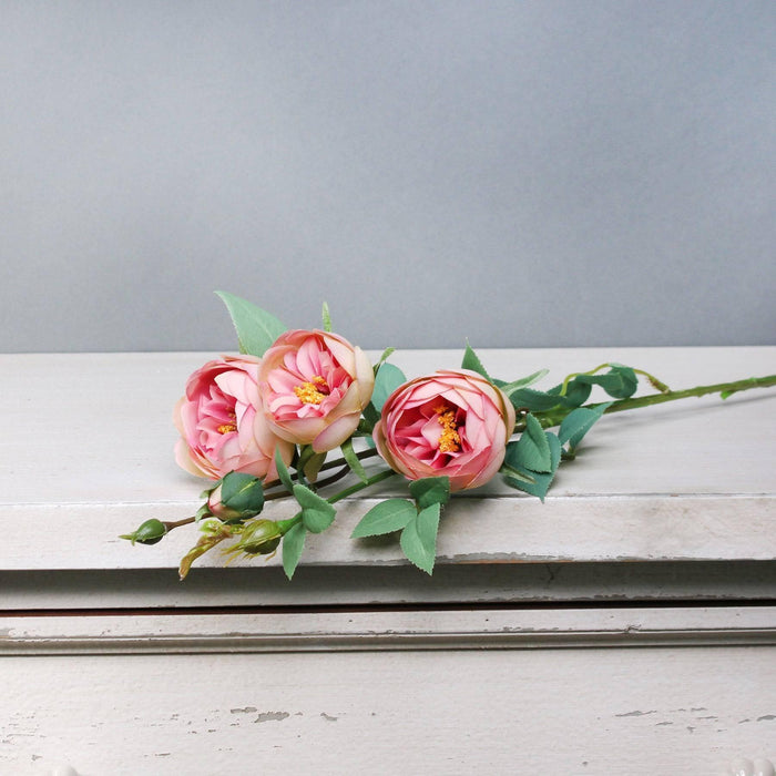 Tintagel Vintage Hedgerow Rose Spray Pink - Lost Land Interiors