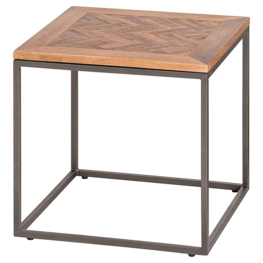 Hoxton Collection Side Table With Parquet Top - Lost Land Interiors
