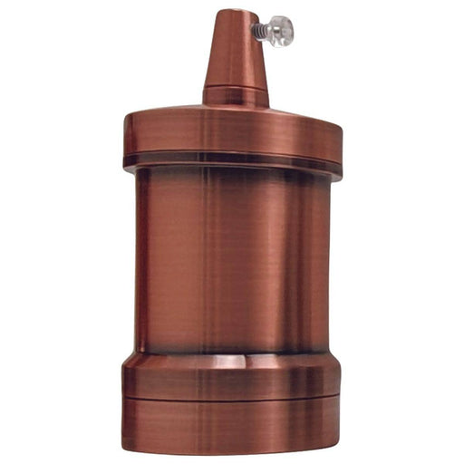 Edison E27 Copper Light Bulb Holder Metal Screw Cap Industrial Lamp Antique Style~2492 - Lost Land Interiors
