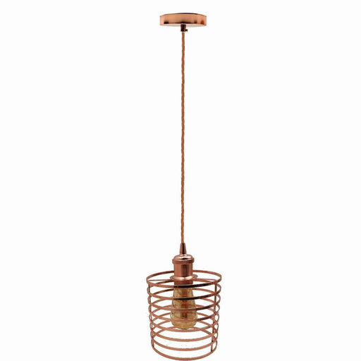 Pendant light Modern chandelier style ceiling lampshade metal rose gold~2130 - Lost Land Interiors