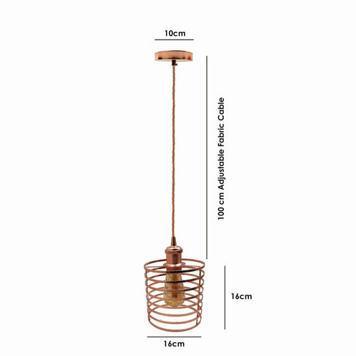 Pendant light Modern chandelier style ceiling lampshade metal rose gold~2130 - Lost Land Interiors