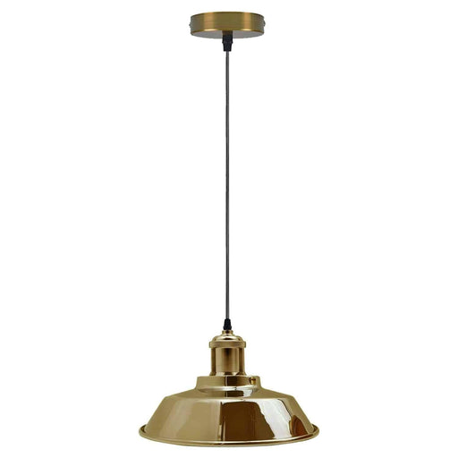 Vintage Modern Industrial Ceiling Lamp Shade Pendant Light Retro Loft French Gold~1320 - Lost Land Interiors