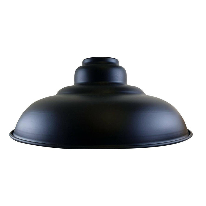 320mm Wide Curvy Pendant Industrial Style Gloss Modern Metal Indoor Light Lampshade~1385 - Lost Land Interiors