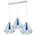 3 Head Blue Ceiling Pendant Lights Lampshade~1805 - Lost Land Interiors