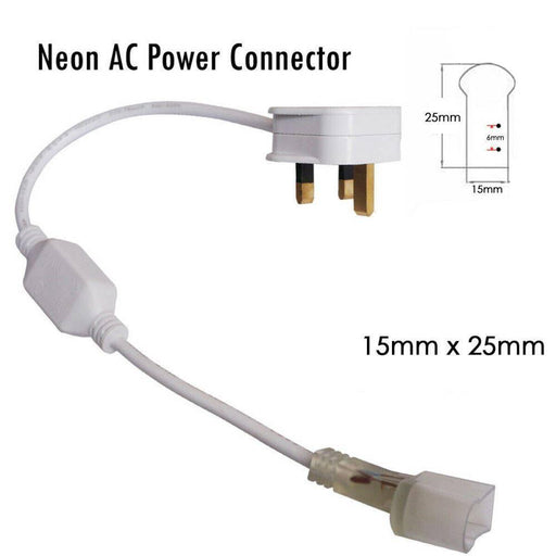 AC Power Connector for 14 x 25mm LED Neon Flex Accessories~2867 - Lost Land Interiors