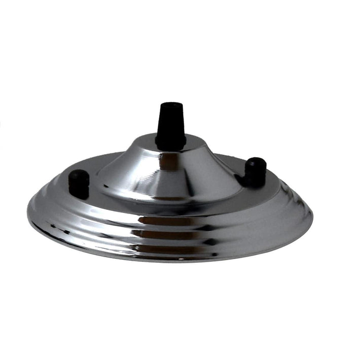 Chrome Color Pendant Cable Grip Flex Plate For Light Fitting 140mm Choose Ceiling Rose~2652 - Lost Land Interiors