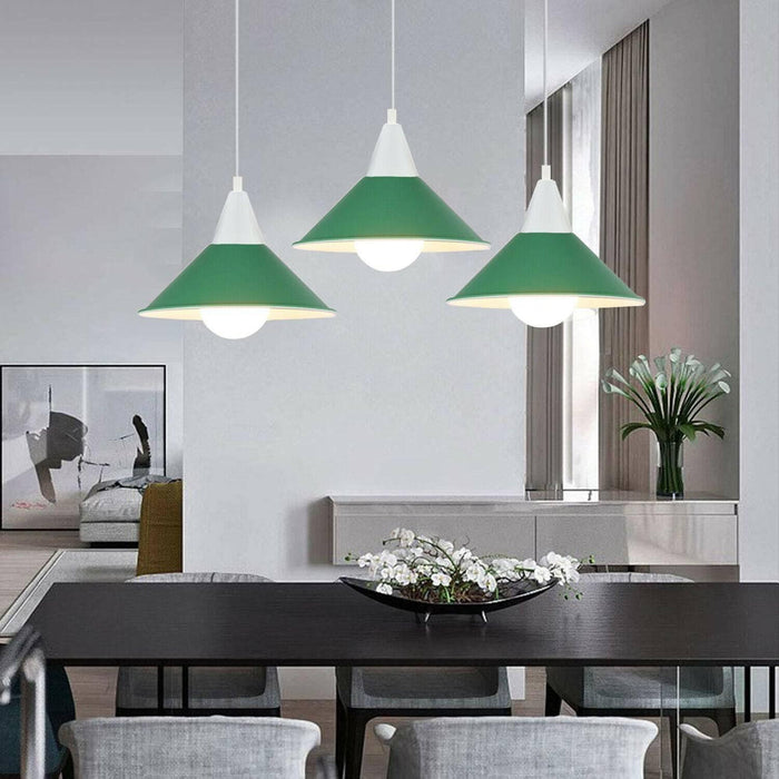3 Head Modern Chandelier Pendant Light Shade Colour Ceiling Pendant Lampshades~2079 - Lost Land Interiors