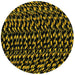 3 Core Twisted Yellow and Black Houndstooth Twisted Multi Tweed Vintage Electric fabric Cable Flex 0.75mm~3000 - Lost Land Interiors
