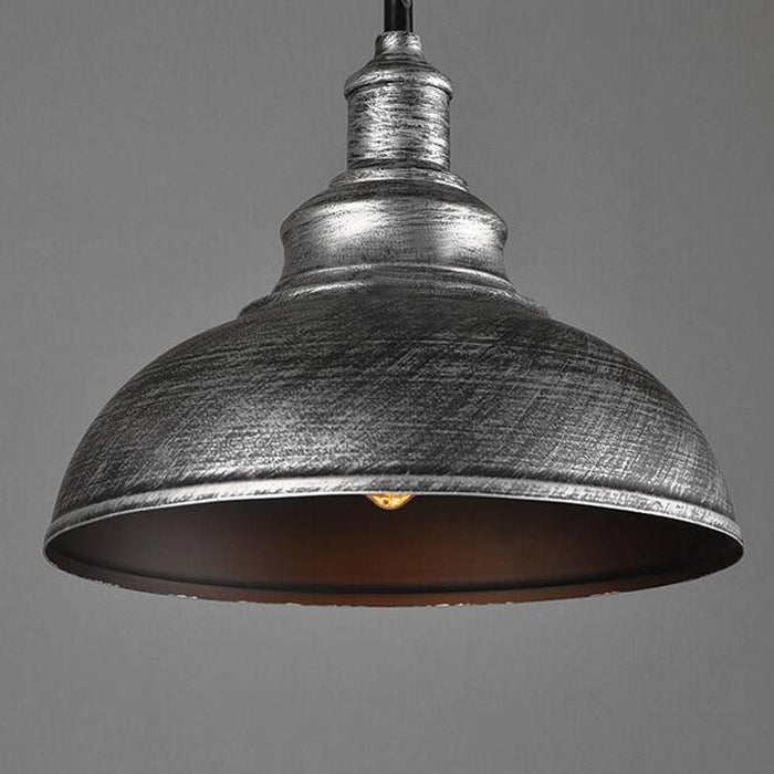 Silver Ceiling Pendant Retro Lamp Industrial Loft Chandelier~3158 - Lost Land Interiors