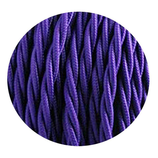 2 Core Twisted Electric Cable Purple color fabric 0.75mm~3007 - Lost Land Interiors
