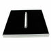 1 Gang switches Square Glossy Black Screwless Flat plate Wall light~2625 - Lost Land Interiors