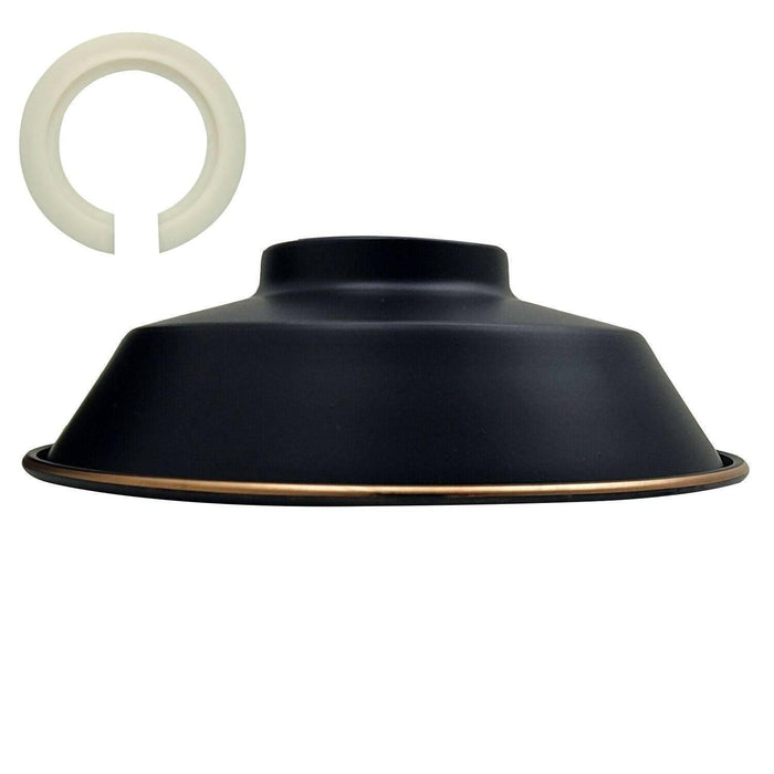 220mm Retro Style Light Shades Modern Ceiling Pendant Metal Lampshades~1390 - Lost Land Interiors