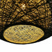 Natural Rattan Wicker Ceiling Pendant Light Lampshade Metal Pendant Lighting Kit - Ball Shape~1560 - Lost Land Interiors