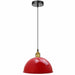 Red Retro Metal Cafe Diner Ceiling Light Pendant Lampshade~1848 - Lost Land Interiors
