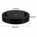 Single Point Drop Outlet Black Color Ceiling Hook Ring Plate Perfect for fabric flex cable~2659 - Lost Land Interiors