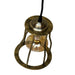 Vintage Ceiling Hanging Pendant Brass Lamp Wire Cage~3164 - Lost Land Interiors