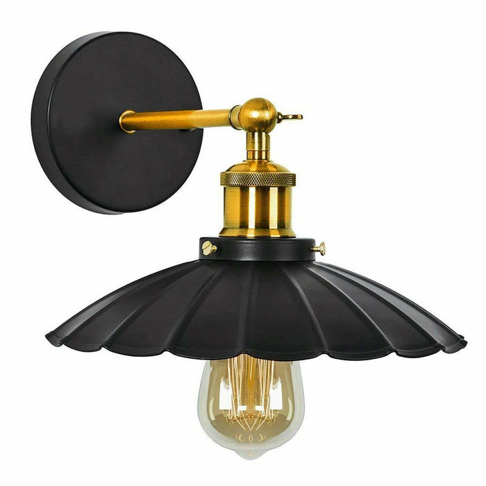 Vintage Retro Light Shade Ceiling Industrial E27 Wall Lights Sconce Lamp Fixture~2117 - Lost Land Interiors