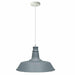 Grey Pendant Light Lampshade Ceiling Light Shade With Bulb~1794 - Lost Land Interiors