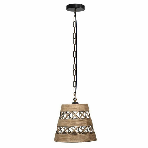 Drum Shape Ceiling Pendant Light Hemp Rope Hanging Light E27 Lamp Shade~1534 - Lost Land Interiors