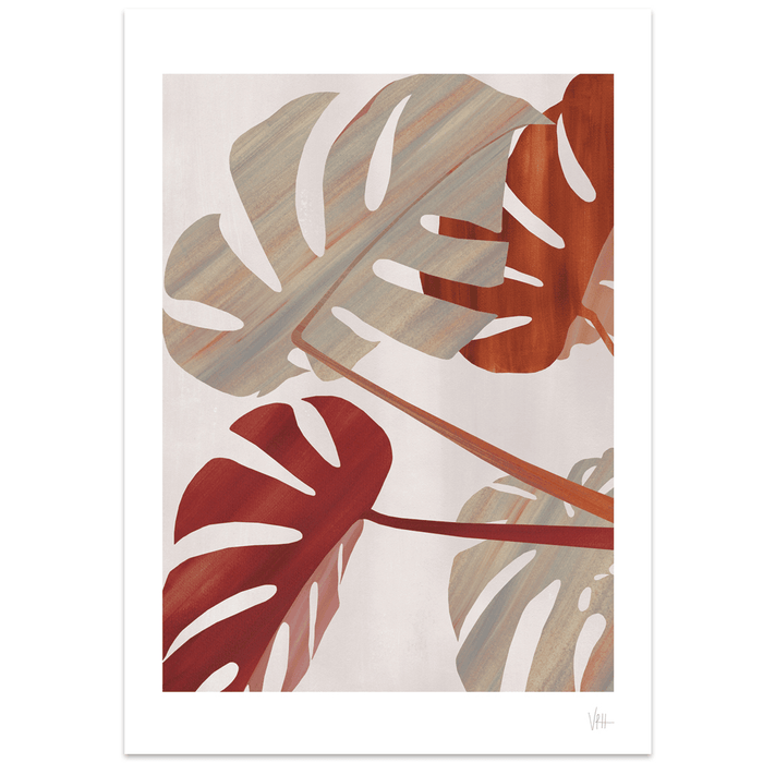 Monstera Large Palm Leaf Print - Lost Land Interiors