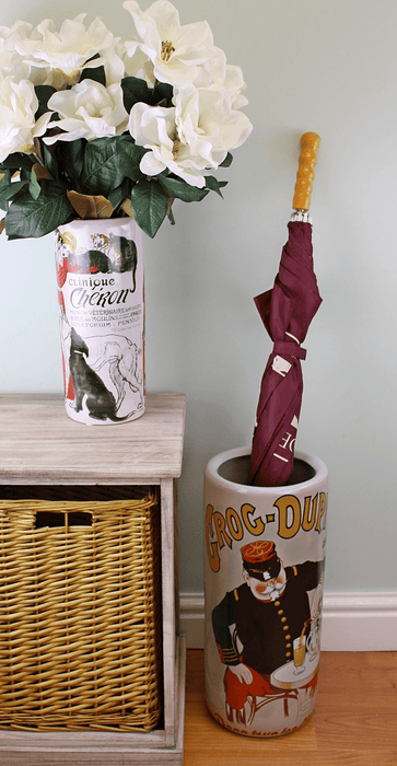 Umbrella Stand, Grog Dupit Design With Free Vase - Lost Land Interiors