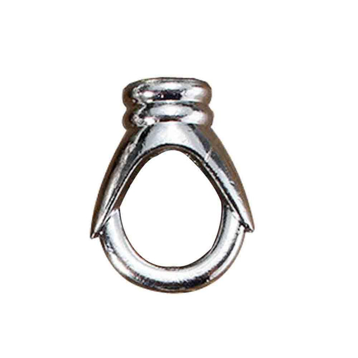 Chrome Hook Ring Vintage Iron Ceiling Hook For Pendants Fixtures Chandelier Hanging Light Holder~2914 - Lost Land Interiors