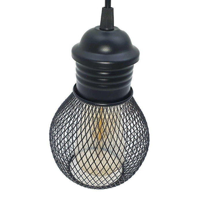 3Head Modern Vintage Industrial Retro Loft Cage Ceiling Lamp Shade Pendant Light~1325 - Lost Land Interiors