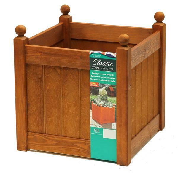 AFK Extra Large Classic Planter - Beech Stain - Lost Land Interiors