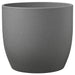 Basel Stone Ceramic Pot Dark Grey (19cm) - Lost Land Interiors
