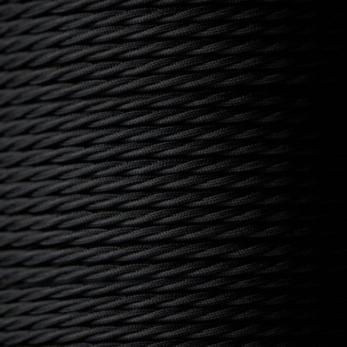2 Core Twisted Electric Cable covered Black color fabric 0.75mm~3215 - Lost Land Interiors
