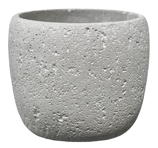 Bettona Ceramic Pot Cement Light Grey 22cm - Lost Land Interiors
