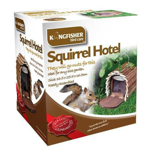 Kingfisher Wooden Squirrel Feeder - Lost Land Interiors