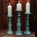 Large Candle Stand - Turquois Gold - Lost Land Interiors