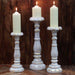 Large Candle Stand - White Gold - Lost Land Interiors