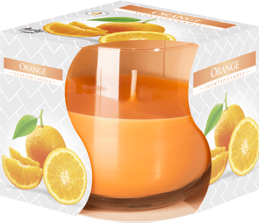 Scented Glass Jar Candle - Orange - Lost Land Interiors
