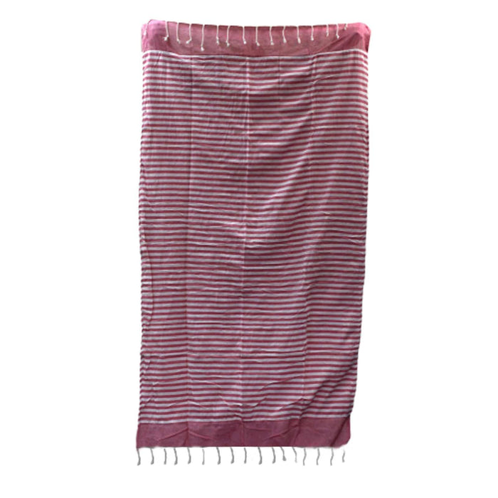 Cotton Pario Towel - 100x180 cm - Hot Pink - Lost Land Interiors