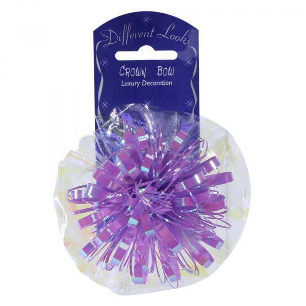 12cm Iridescent Lilac Crown Bow - Lost Land Interiors