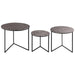 Farrah Collection Set of Three Round Tables - Lost Land Interiors