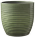 Bergamo Ceramic Pot Leave Green Glaze (19cm) - Lost Land Interiors