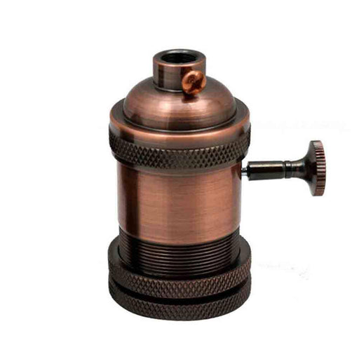 Copper E27 Industrial Lamp Light Bulb Holder Antique Retro Edison Screw Fitting~3383 - Lost Land Interiors