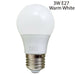 3W E27 Light Bulb Energy Saving Lamp Warm White Globe~1367 - Lost Land Interiors
